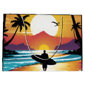 Surfer Große Geschenktüte (Rückseite)