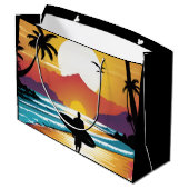 Surfer Große Geschenktüte (Rückseite Schrägansicht)