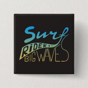 Surfer große Wellen Button