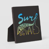 Surfer große Wellen Fotoplatte (Vorderseite)