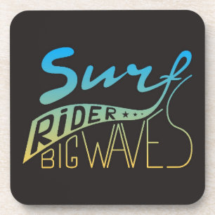Surfer große Wellen Getränkeuntersetzer