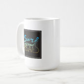 Surfer große Wellen Kaffeetasse (Vorderseite Links)