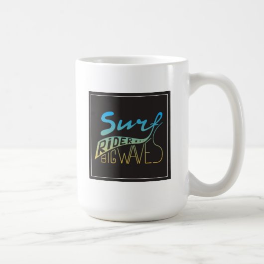Surfer große Wellen Kaffeetasse (Rechts)