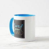 Surfer große Wellen Tasse (Vorderseite Links)