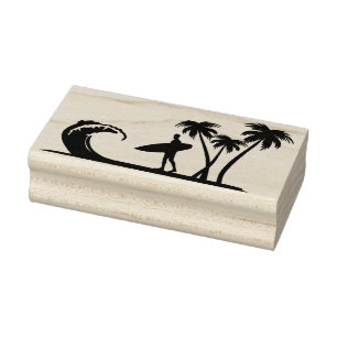 Surfer Gummistempel