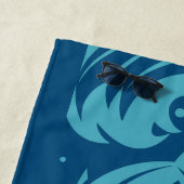 Surfer-Haifisch-Name-Badetuch Strandtuch (Beispiel)