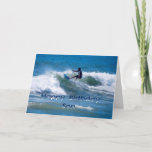 Surfer Happy Birthday Son Karte<br><div class="desc">Ihr Schwiegersohn ist ein phantastischer Typ!</div>