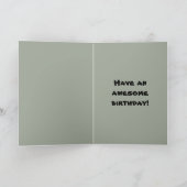 Surfer Happy Zwölftel Geburtstagskarte Karte (Innenseite)