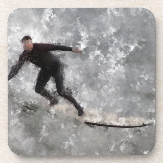 Surfer Hard Plastic Untersetzer (Vorderseite)