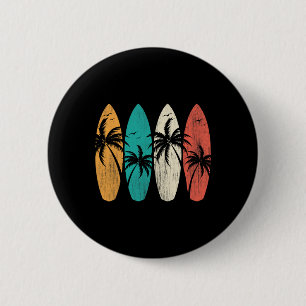 Surfer Hawaii Welle Surfen Surfboard Liebhaber Button