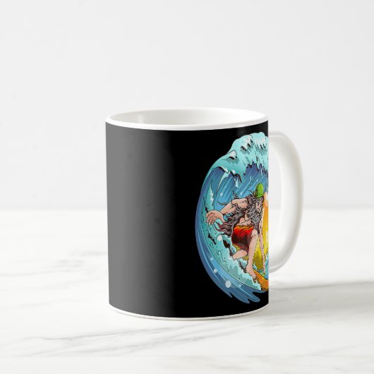 Surfer Hippie Adventure nie zu alt Surfen wie Kaffeetasse (VorderseiteRechts)