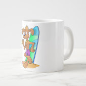 SURFER HUND Jumbo-Tasse (Vorderseite Rechts)