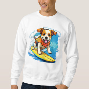 Surfer-Hund Sweatshirt