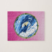 Surfer im Bambuskreis Puzzle (Horizontal)