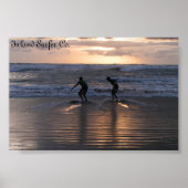 Surfer im Inland Poster (Vorne)