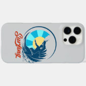Surfer in Blau Case-Mate iPhone Hülle (Rückseite (Horizontal))