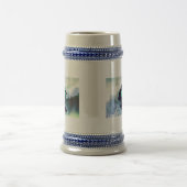 Surfer in der großen Welle Bierglas (Mittel)