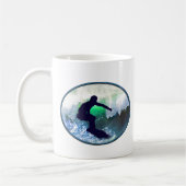 Surfer in der großen Welle Kaffeetasse (Links)