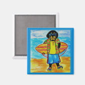 Surfer Joe Magnet (Vorderseite/Rückseite)