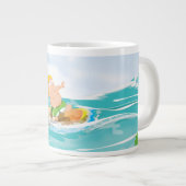 Surfer Jumbo-Tasse (Vorderseite Rechts)