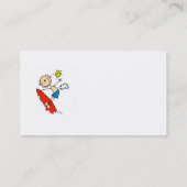 Surfer-Junge-Stickfigur Visitenkarte (Rückseite)