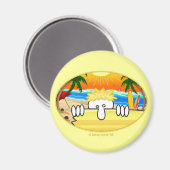 Surfer Kilroy Magnet (Vorderseite/Rückseite)