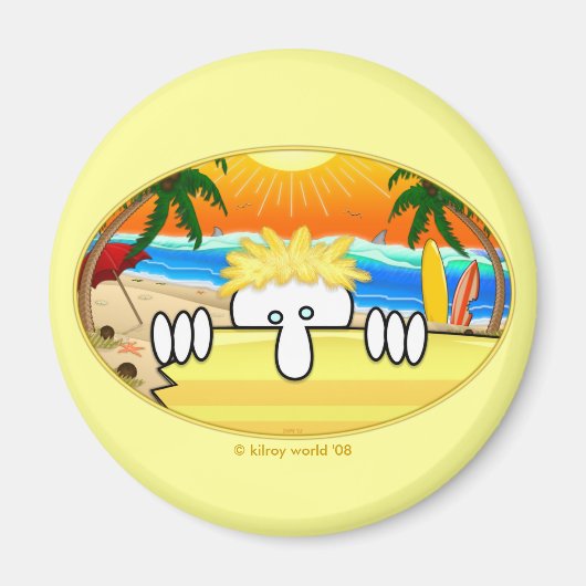 Surfer Kilroy Magnet (Vorne)