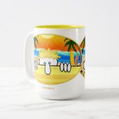 Surfer Kilroy Tasse (Vorderseite Links)