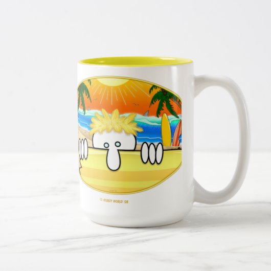 Surfer Kilroy Tasse (Rechts)