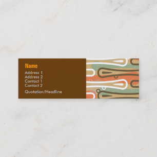 Surfer King Abstract Profilkarte Mini Visitenkarte