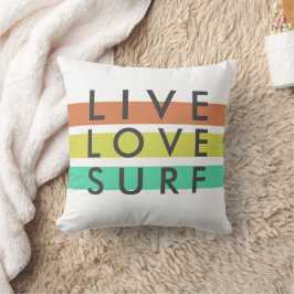 Surfer leben, Liebe, Surfkissen Kissen