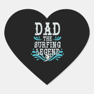 Surfer Liebhaber Papa Surfer Segler Geist Legende Herz-Aufkleber