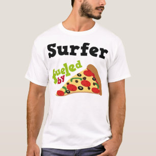 Surfer-(lustiges) Pizza-T-Shirt T-Shirt