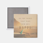 Surfer machen das, was Ihr Soul glücklich macht Magnet (Vorderseite/Rückseite)