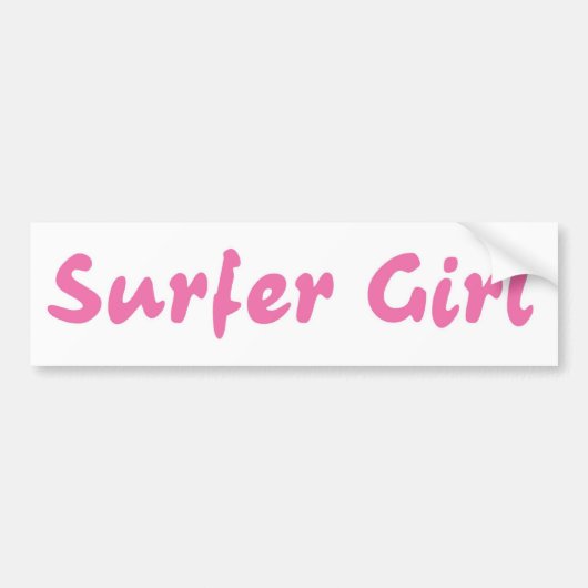 Surfer-Mädchen Autoaufkleber (Vorne)