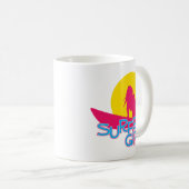 Surfer-Mädchen Kaffeetasse (VorderseiteRechts)