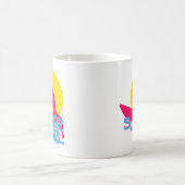 Surfer-Mädchen Kaffeetasse (Mittel)