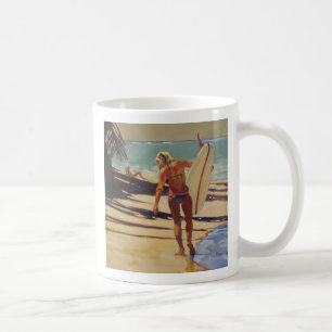 Surfer-Mädchen Kaffeetasse