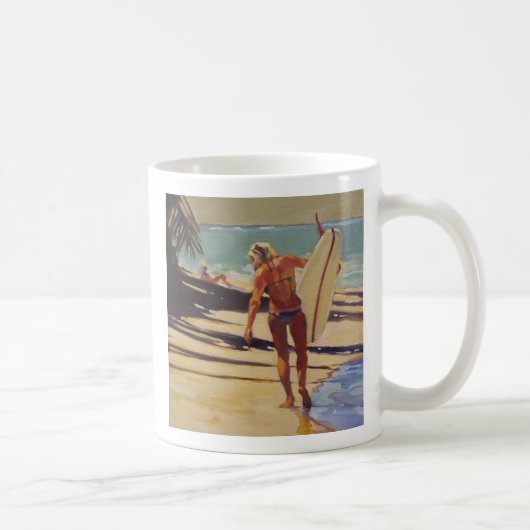 Surfer-Mädchen Kaffeetasse (Rechts)