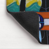 Surfer-Mädchen mousepad (Ecke)