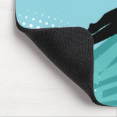 Surfer-Mädchen Mousepad (Ecke)