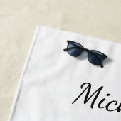 Surfer-Mädchen-Name-Badetuch Strandtuch (Beispiel)