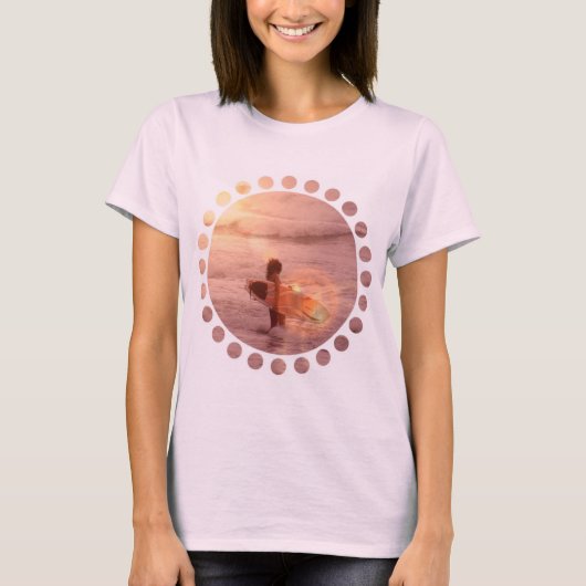 Surfer-Mädchen Sphaghetti Trägershirt T-Shirt (Vorderseite)