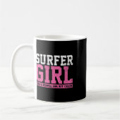 Surfer-Mädchen-Surf-Geschenk Kaffeetasse (Links)