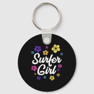 Surfer-Mädchen Surf Retro Vintage Surf Geschenk Fr Schlüsselanhänger