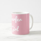 Surfer-Mädchen-Tasse Kaffeetasse (VorderseiteRechts)