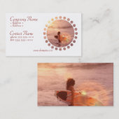 Surfer-Mädchen-Visitenkarte Visitenkarte (Vorne/Hinten)