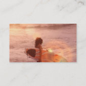 Surfer-Mädchen-Visitenkarte Visitenkarte (Rückseite)