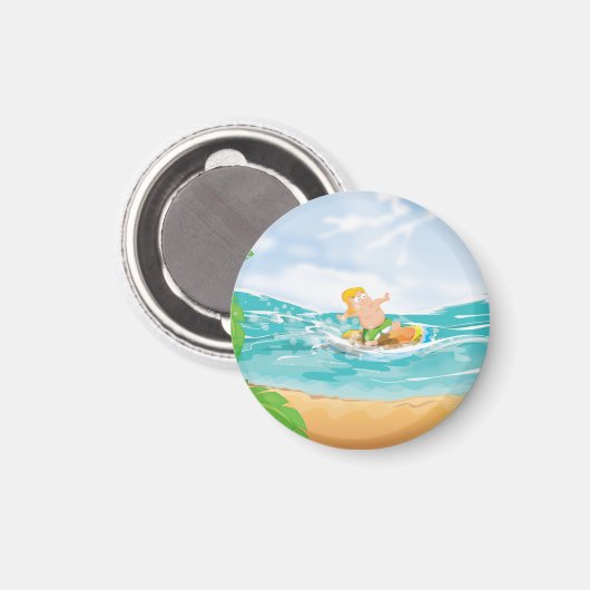Surfer Magnet (Vorderseite/Rückseite)