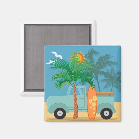 Surfer Magnet (Vorderseite/Rückseite)